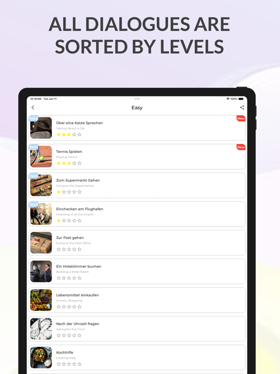 Learn German AI Conversations iPad screenshot 3 - Education app