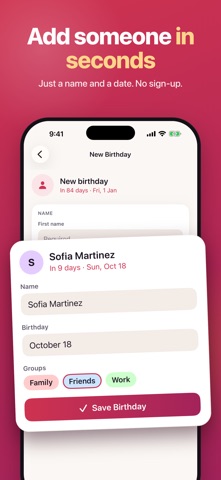 Birthday Countdown: Reminders Screenshot 5 of 5
