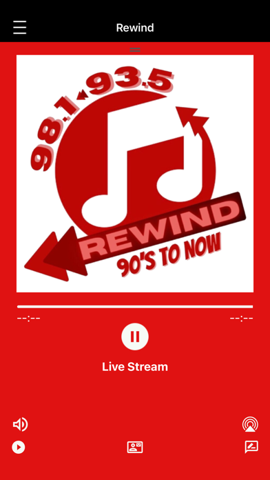 Rewind 98.1 FM Screenshot