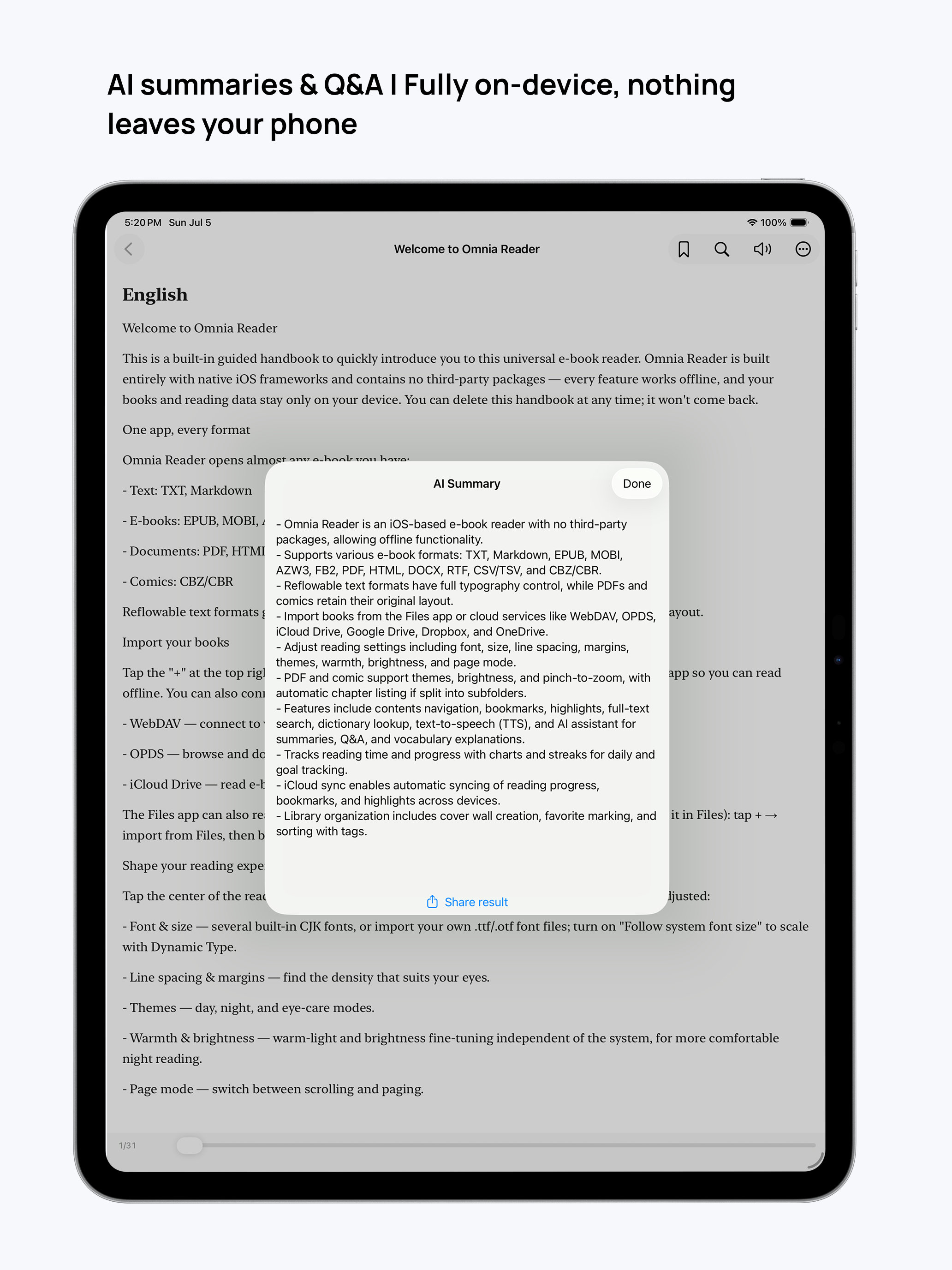 Omnia Reader