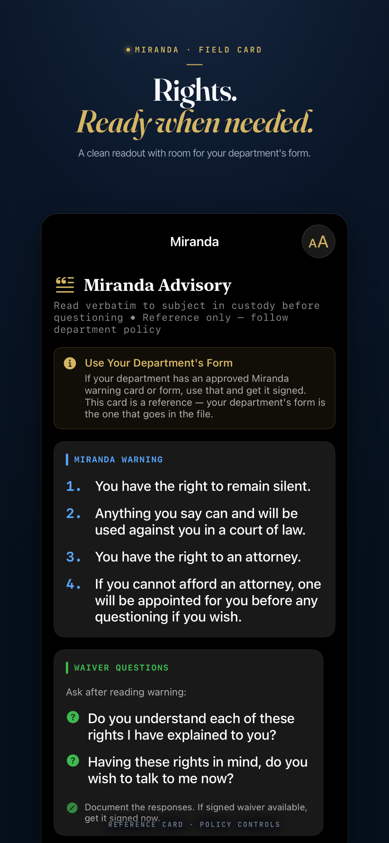 StreetSense — Police Law App screenshot 9
