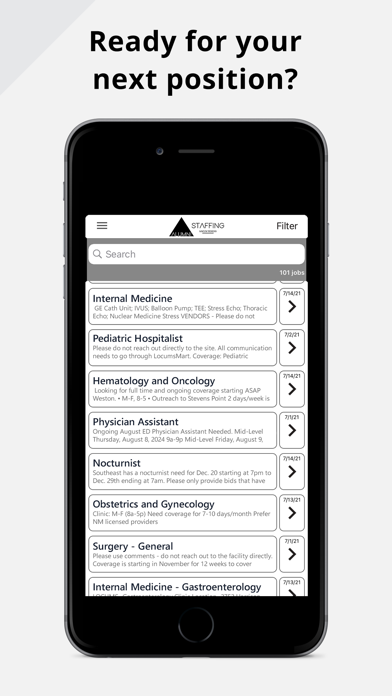 Alumni Healthcare Staffing Screenshot