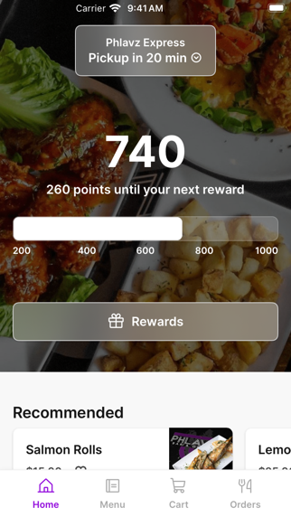 Phlavz iPhone screenshot 1 - Food & Drink app