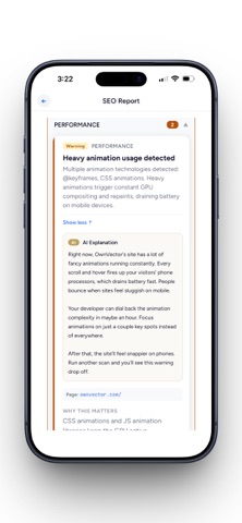 OwnVector SEO Audit Screenshot 3 of 8