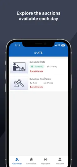 S-Araç Tedarik Sistemi iPhone Ekran Görüntüsü 2