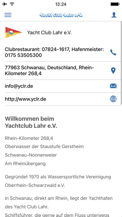 Screenshot #2 pour Yacht Club Lahr e.V.