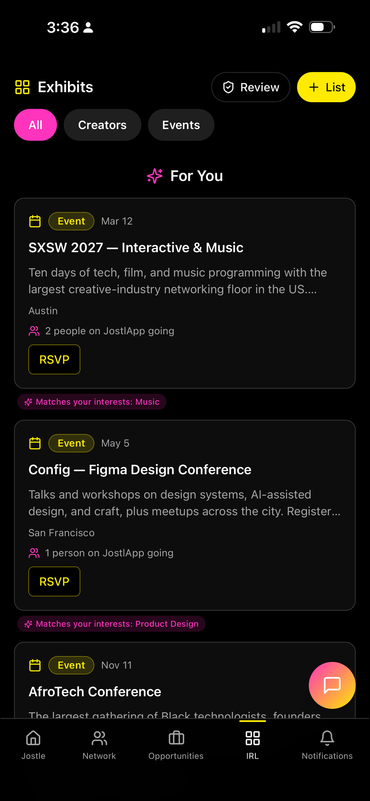 JostlApp screenshot 3