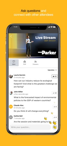 Parker Hannifin Events screenshot