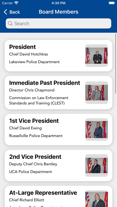 AR Assoc of Chiefs of Police Screenshot