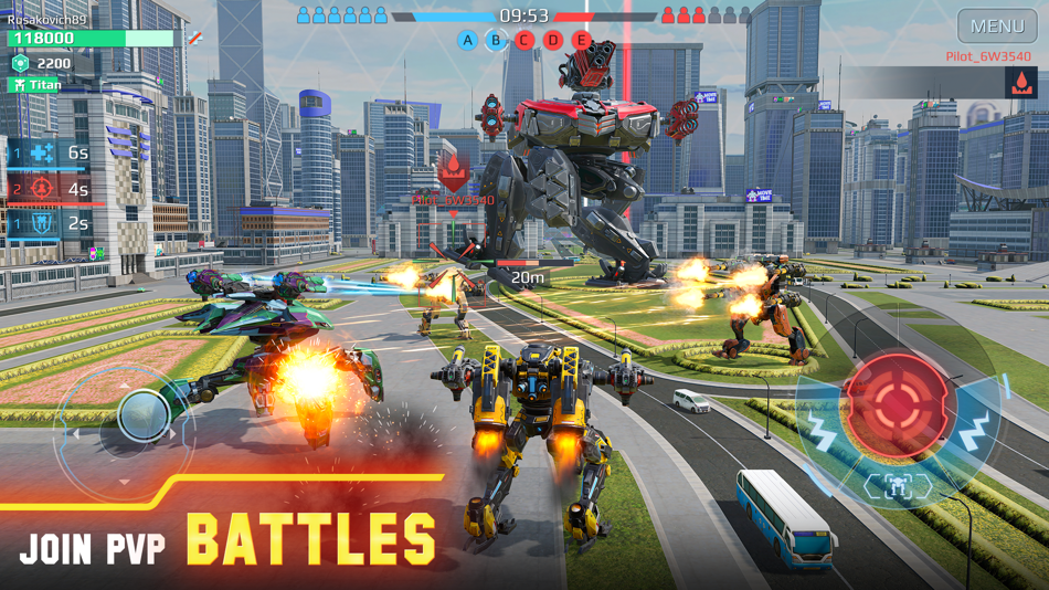 #1. War Robots Multiplayer Battles (iOS) Bởi: MYGAMES MENA FZ LLC