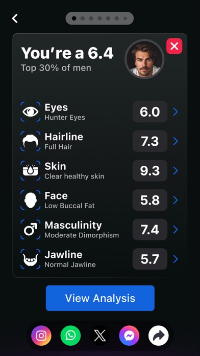 LooksMax AI - Face Style Rater Screenshot