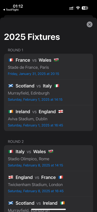 rugby6nations Screenshot 2 of 6