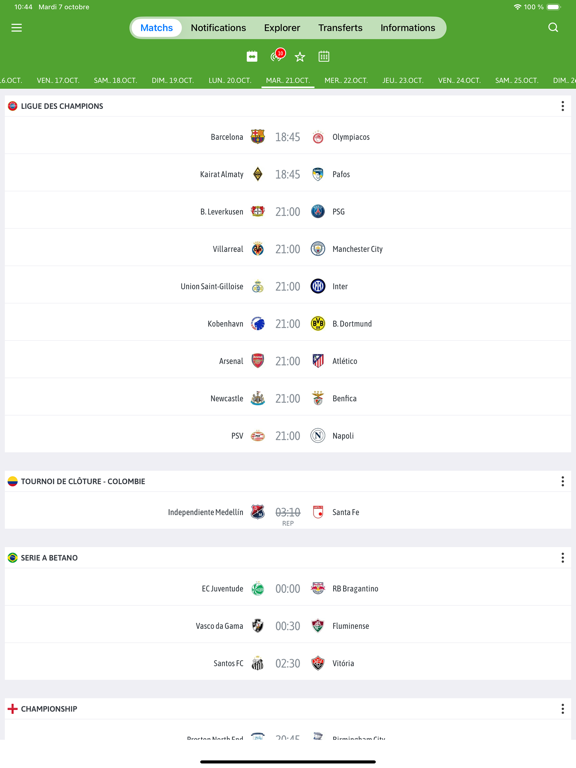 Screenshot #4 pour BeSoccer: Résultats du Foot
