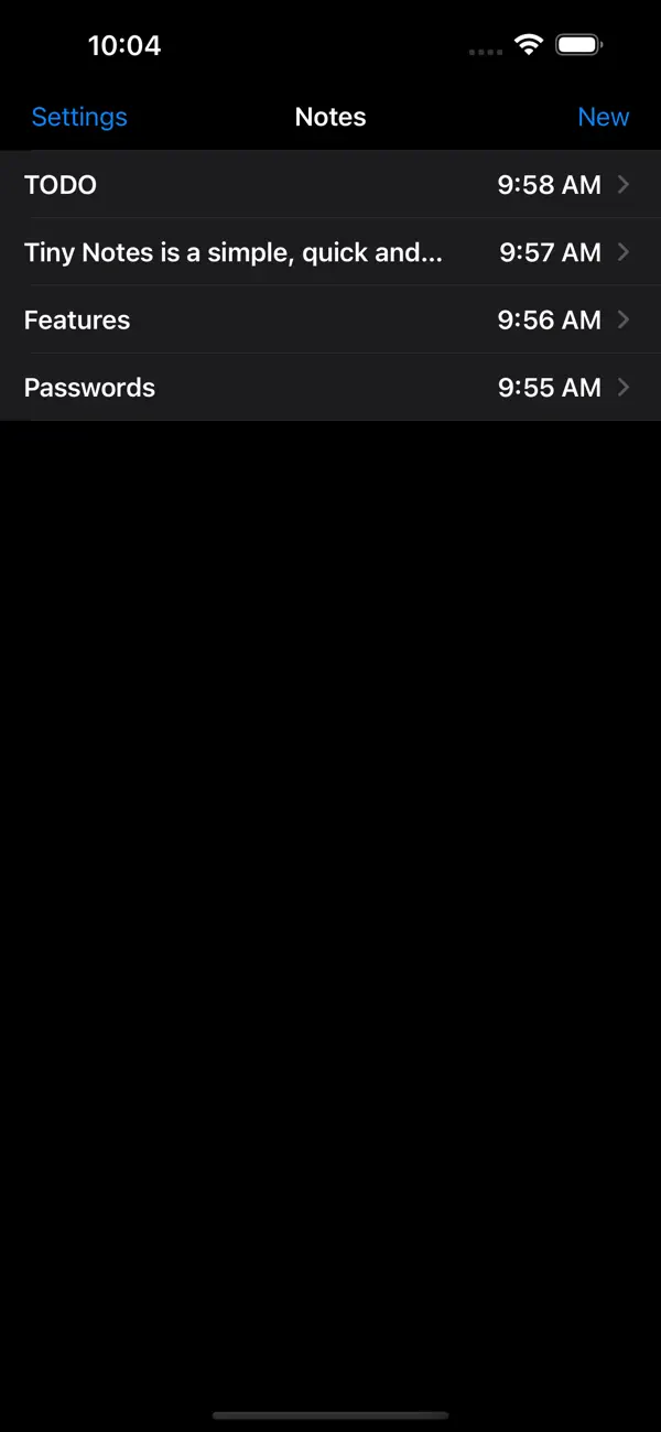 Screenshot #2 pour Tiny Notes