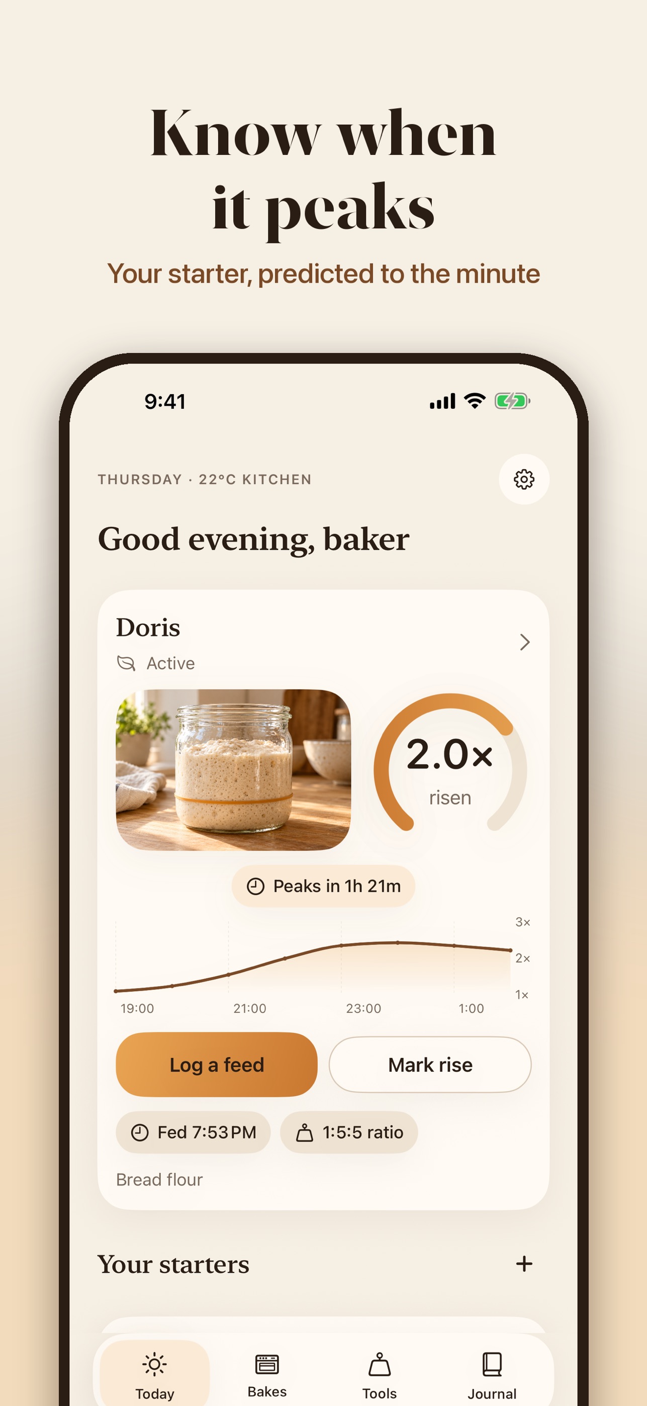 Screenshot 1 of Barm - Sourdough Starter Log