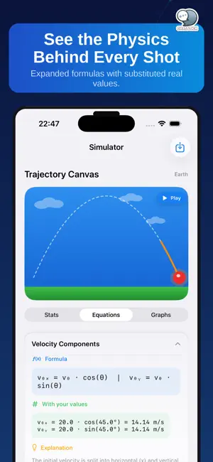 Projectile Lab by ChatStick screenshot 2