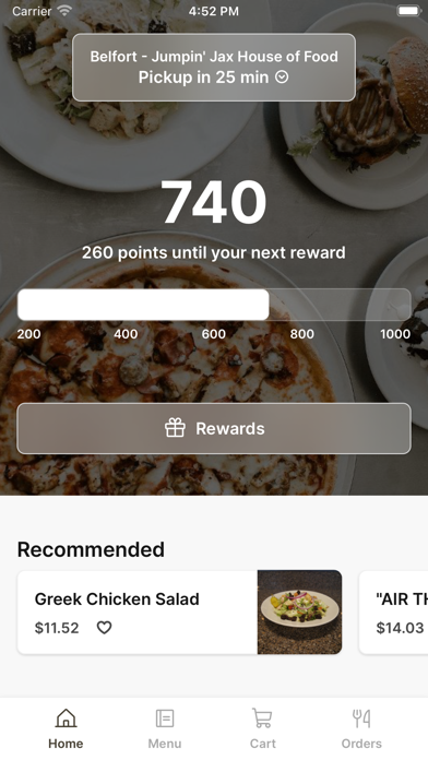 Jumpin' Jax House of Food iPhone screenshot 1 - Food & Drink app