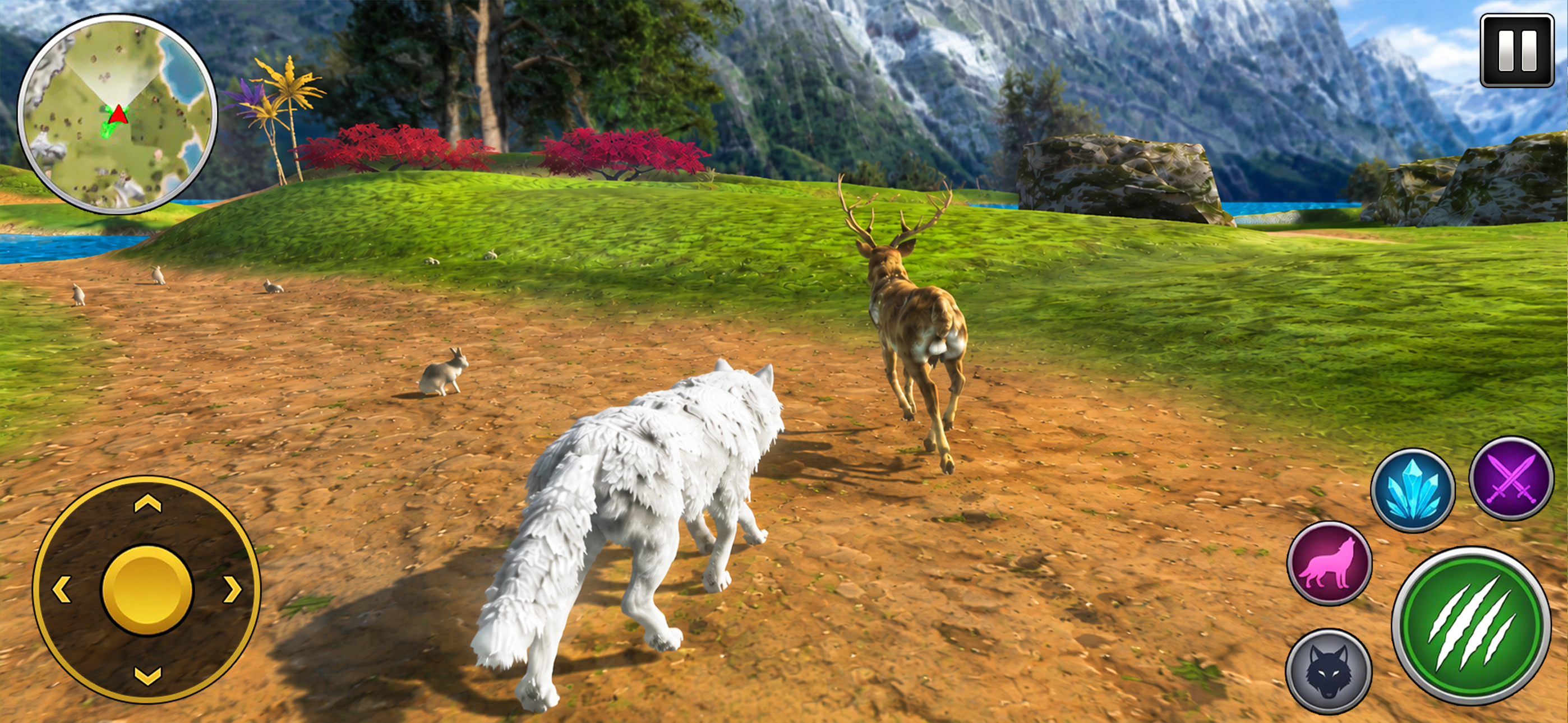 Wolf Simulator 3D Wild Animal screenshot 8