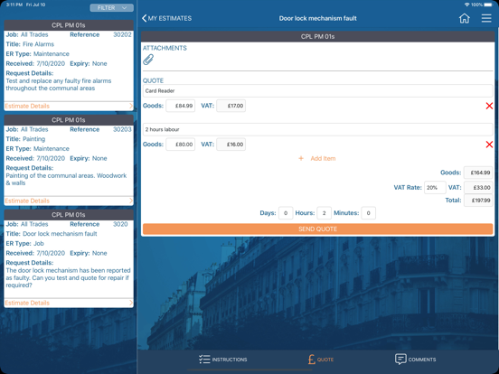 Screenshot #6 pour Proptimo Contractor
