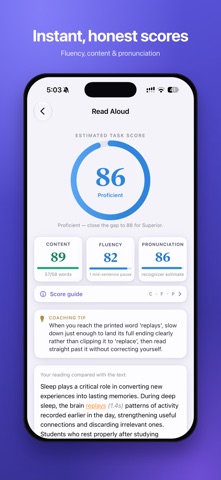 Fluent79: PTE Speaking Coach Screenshot 2 of 7