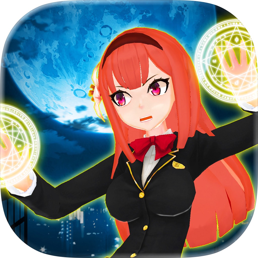 Apple App Store cover for Kawaii Anime Fighting Games