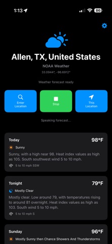 NOAAspeak screenshot