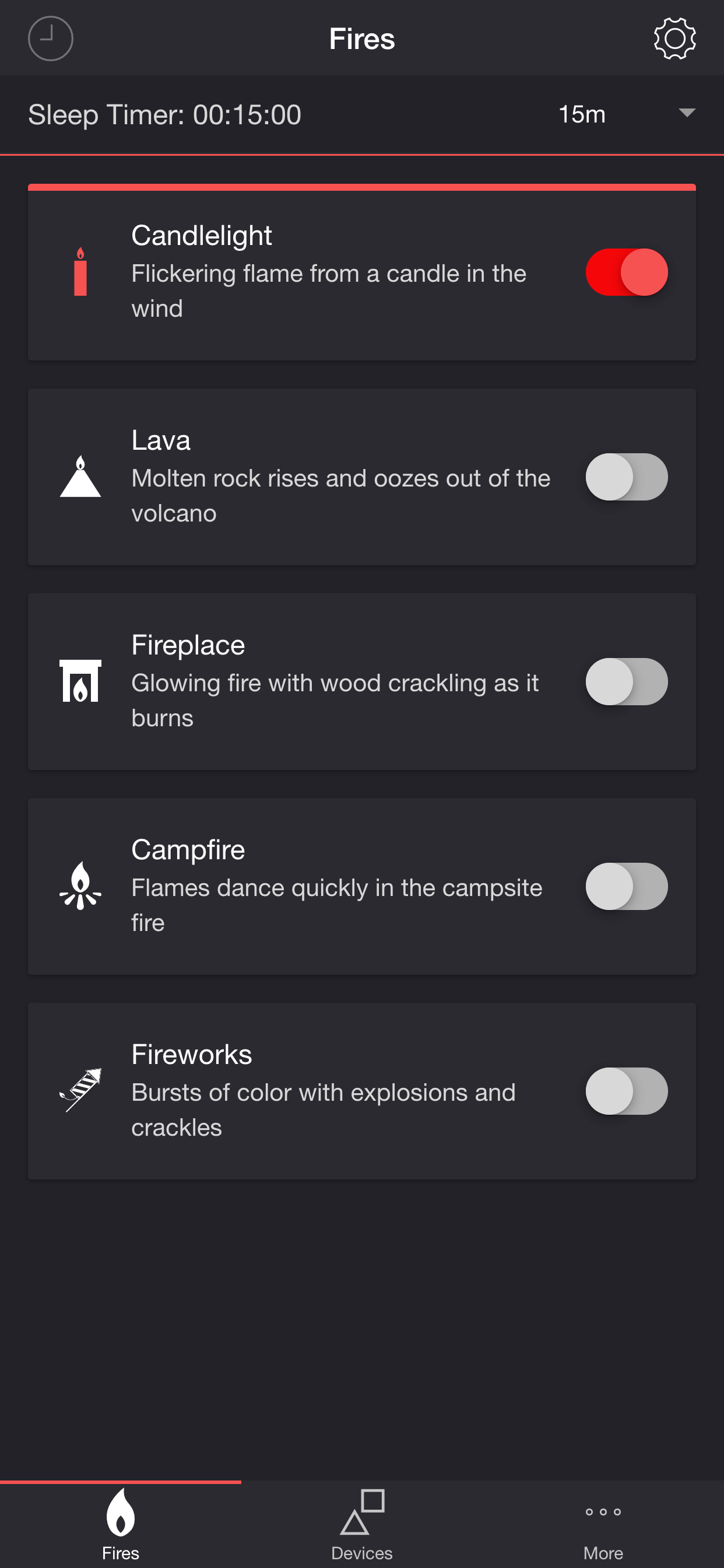 Firestorm for Nanoleaf