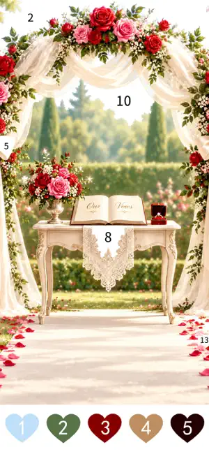 Wedding Color Paint By Number screenshot 3
