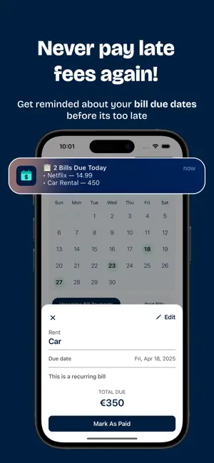 Bill Reminder - Billster screenshot 1