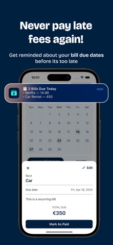 Bill Reminder - Billster Screenshot 1 of 5