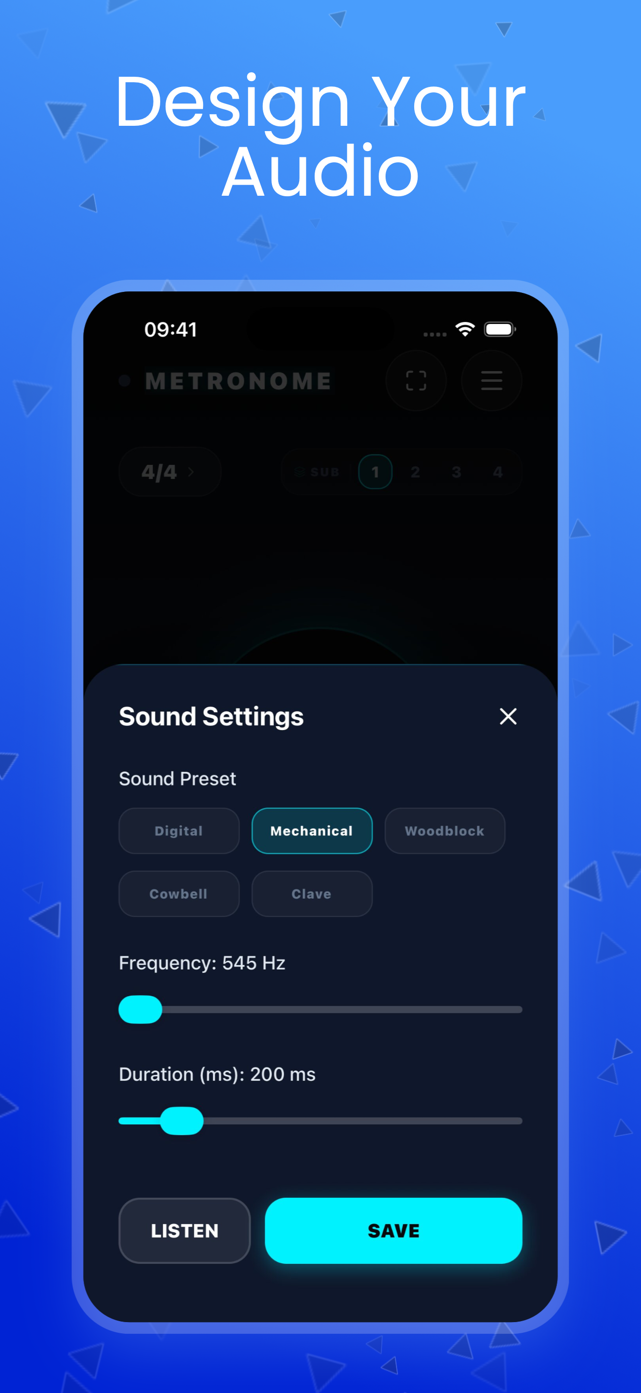 Turquoise Metronome: Ritim