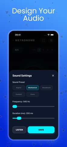 Turquoise Metronome: Ritim iPhone screenshot