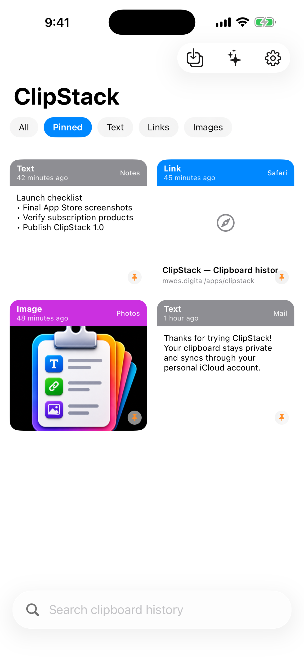 ClipStack: Clipboard Manager screenshot 3