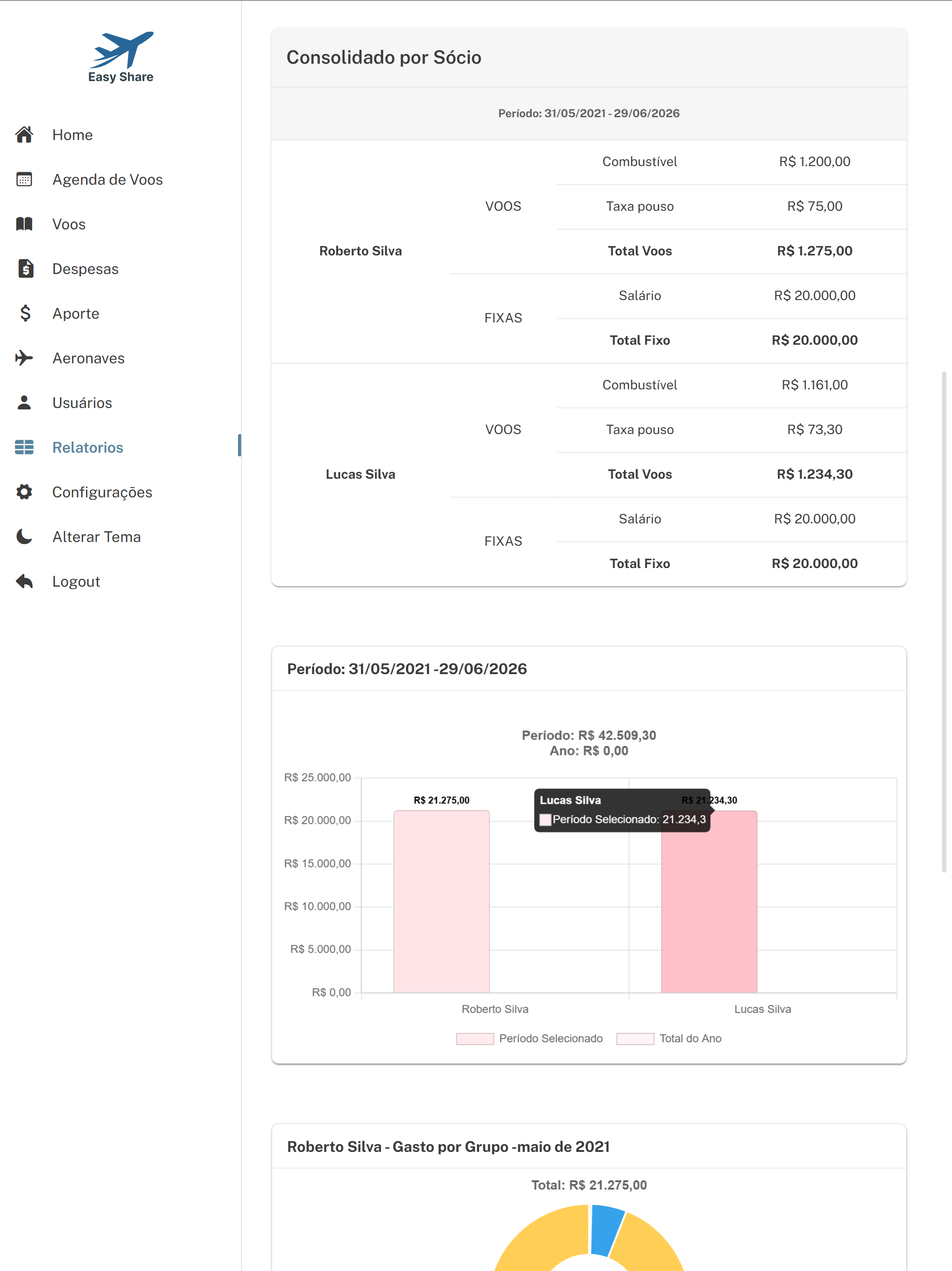 EasyShare: Gestão de Aeronaves screenshot 5