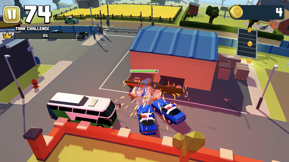#2. Reckless Getaway 2: Car Chase (iOS) بواسطة: Miniclip.com