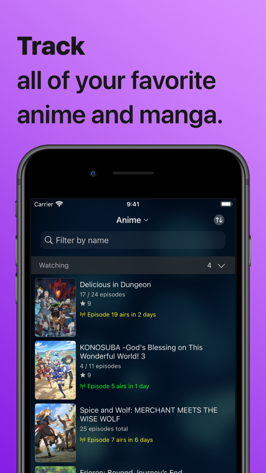 #1. MyAniList (iOS) By: SpacePyro