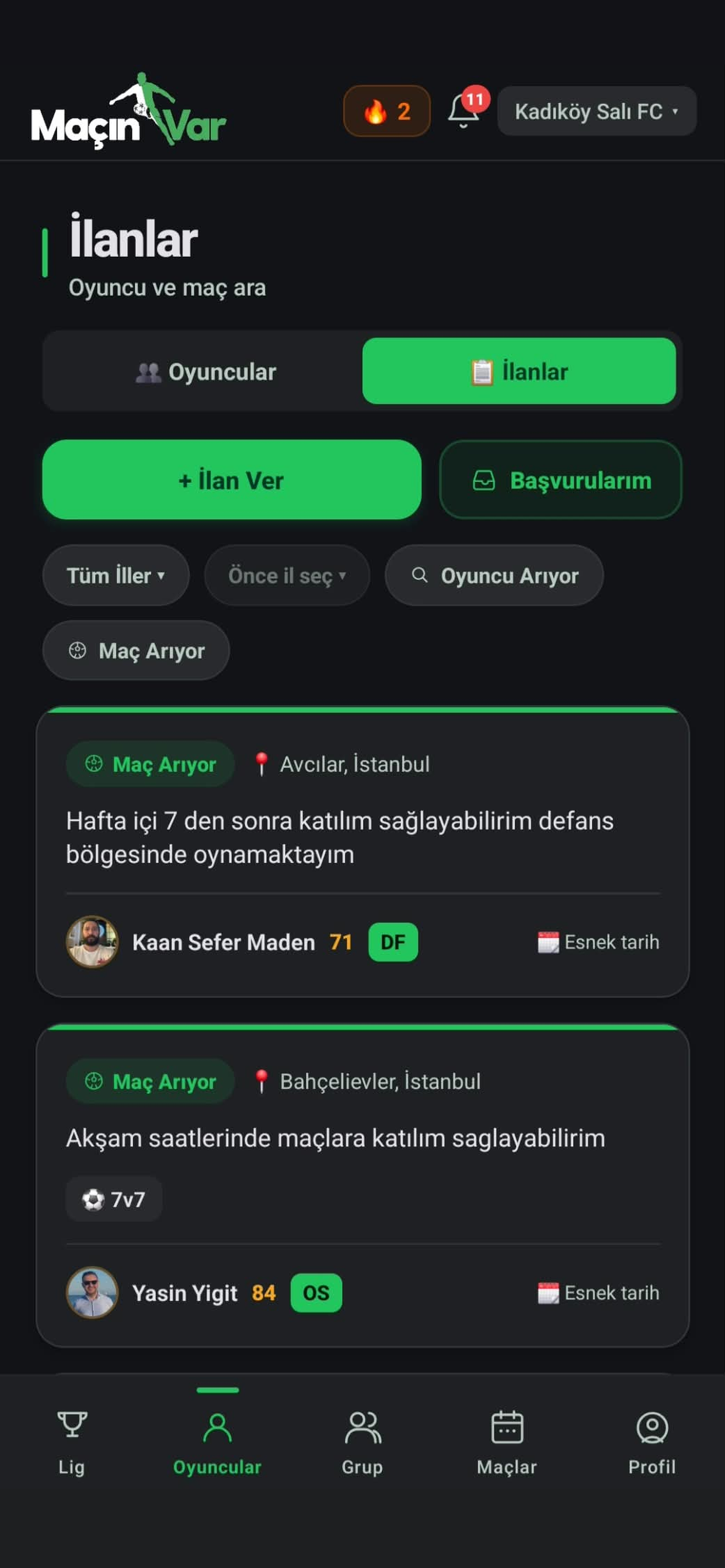 MaçınVar screenshot 2