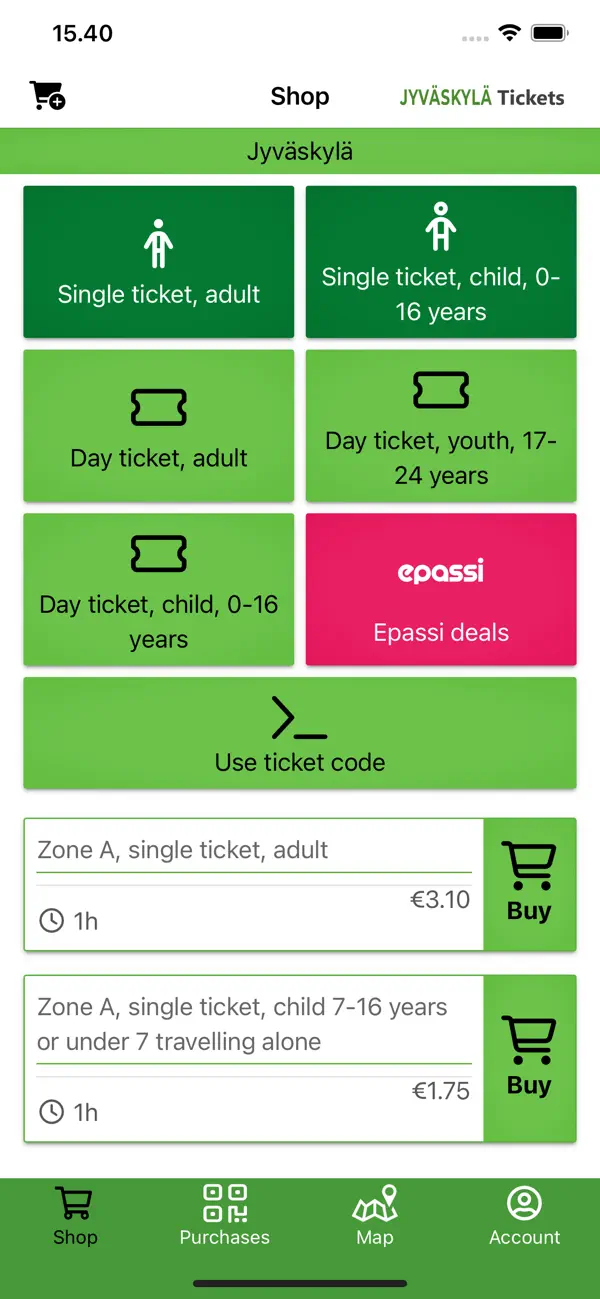 Screenshot #3 pour Jyväskylä Tickets