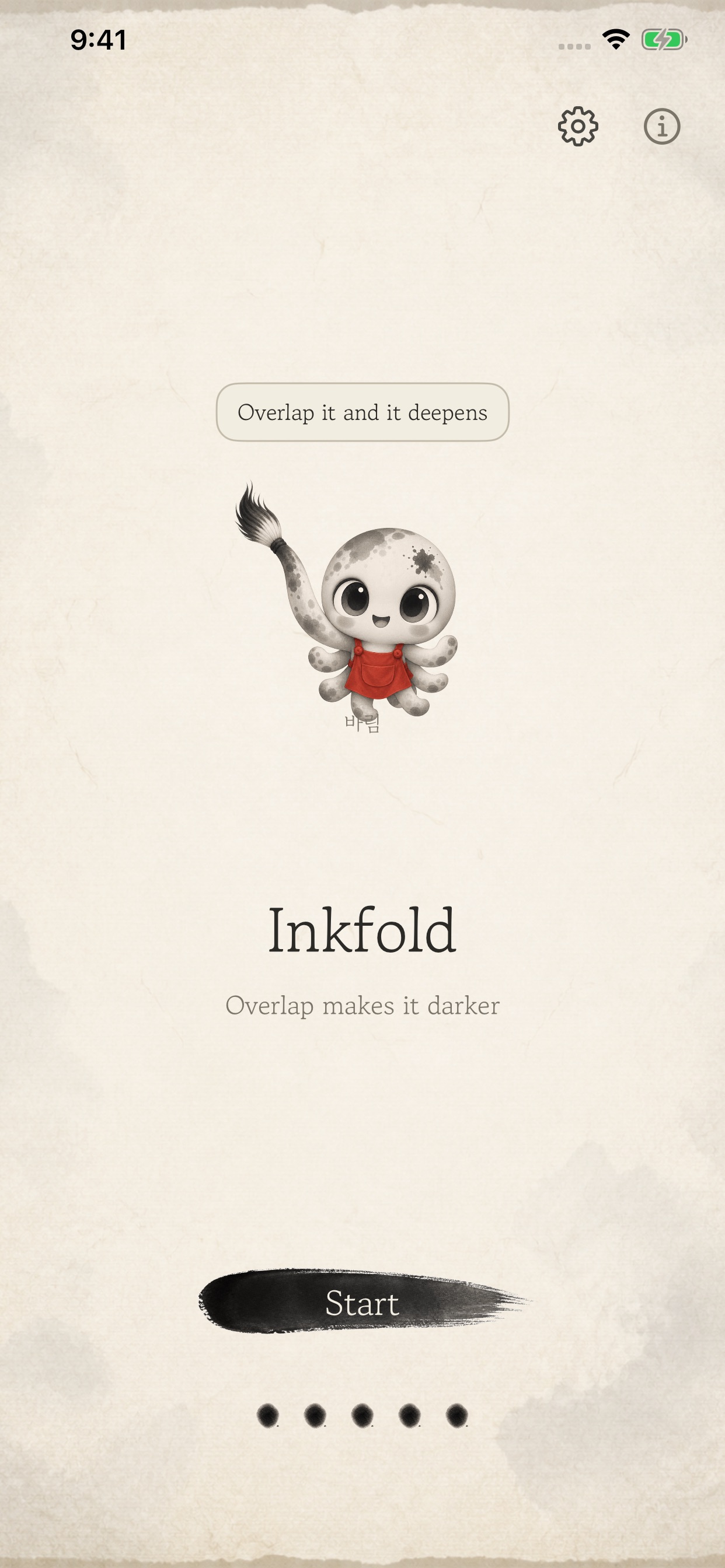 Screenshot 1 of Ink Fold: Overlap makes darker