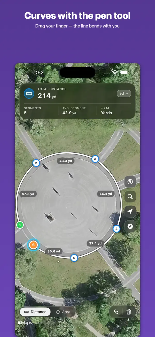 Screenshot #2 pour Map Measure: Land, Area, Lot