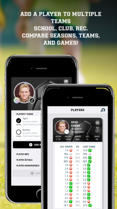Soccer Simple Stats Tracker iPhone screenshot 5 - Sports app