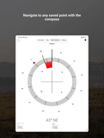 My GPS Coordinates Lite iPad screenshot