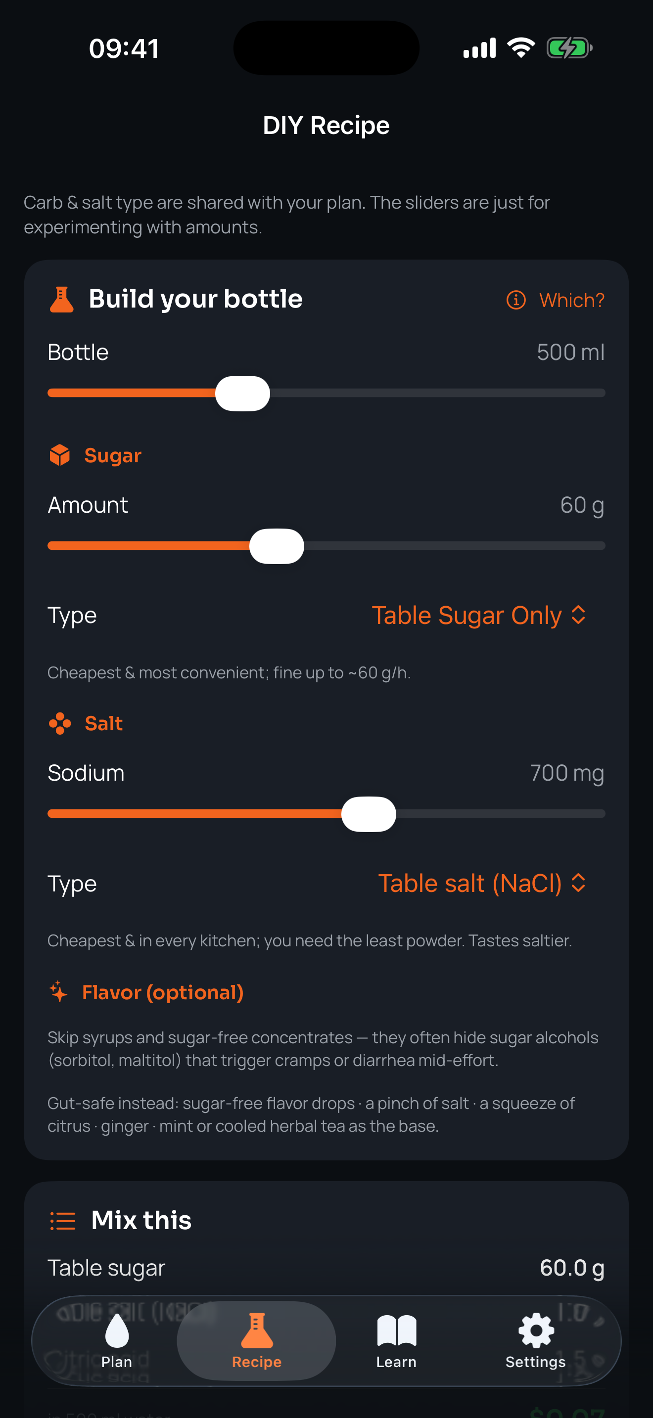 CarbTrail: Fuel & Hydration screenshot 7
