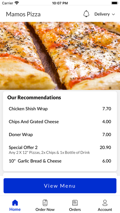 Mamos Pizza Screenshot