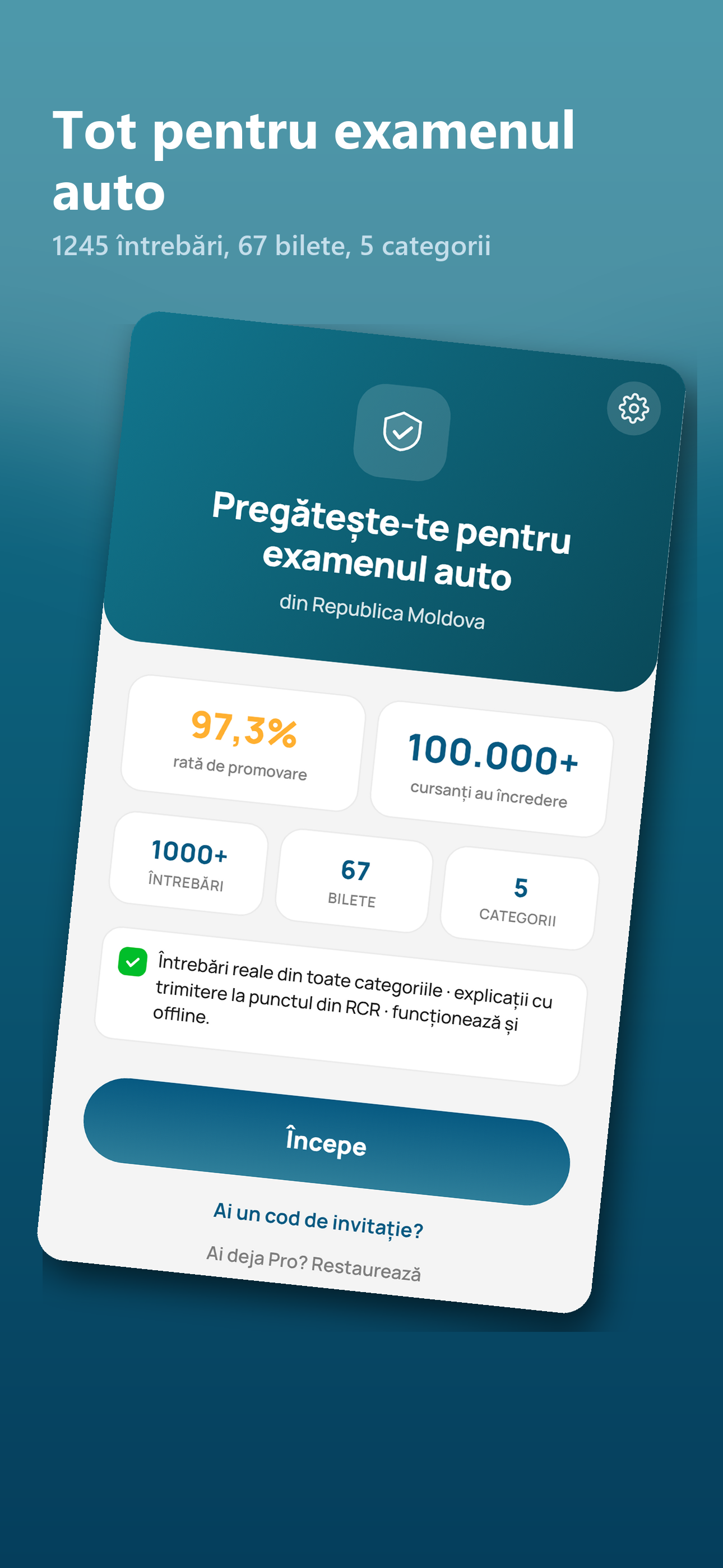 Teste auto Moldova