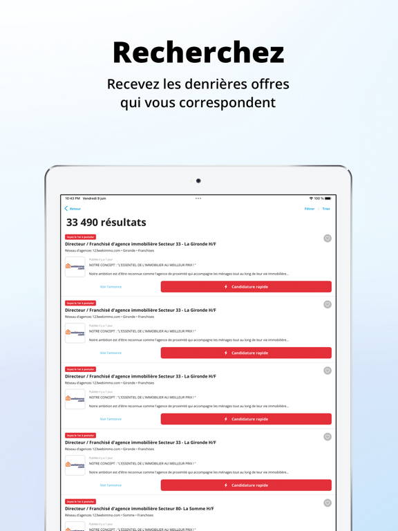 Screenshot #5 pour Cadremploi : Offres d’Emploi