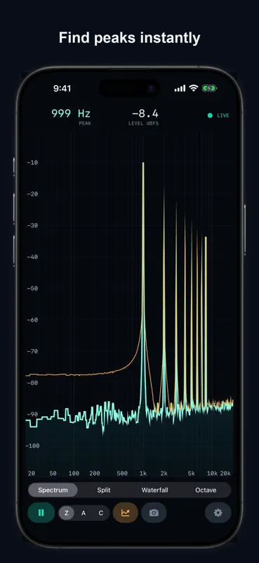 SonoSpec: Audio Spectrum RTA screenshot 4 of 10