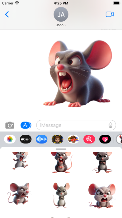 Angry Mouse Stickers Screenshot