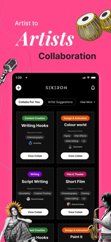 Sekeron: Artist Collab App screenshot