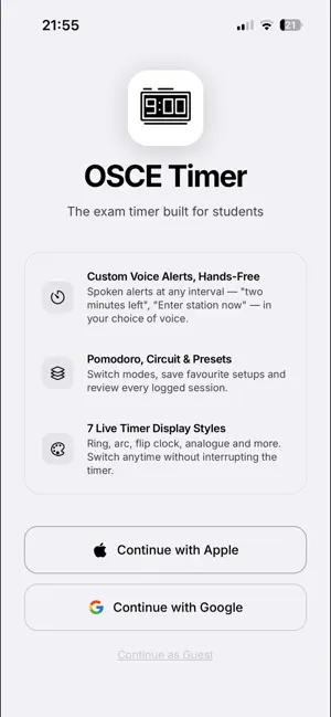 OSCE-Timer screenshot 3